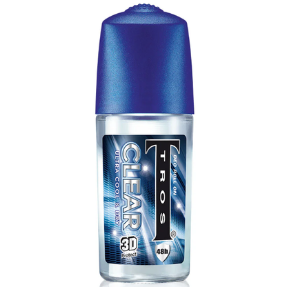 TROS Clear Ultra Cool & Dry Deo Roll-On - 45ml (Pack of 3)
