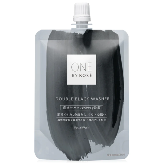 KOSE One By Kose Double Black Washer 140g - Gentle Cleansing Solution