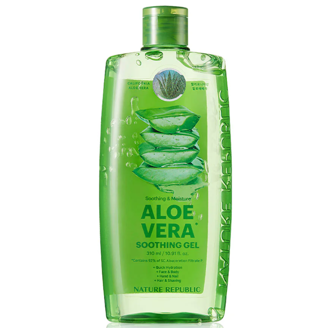 Nature Republic Aloe Vera 92% Soothing Gel - 310ml for Hydration and Calmness