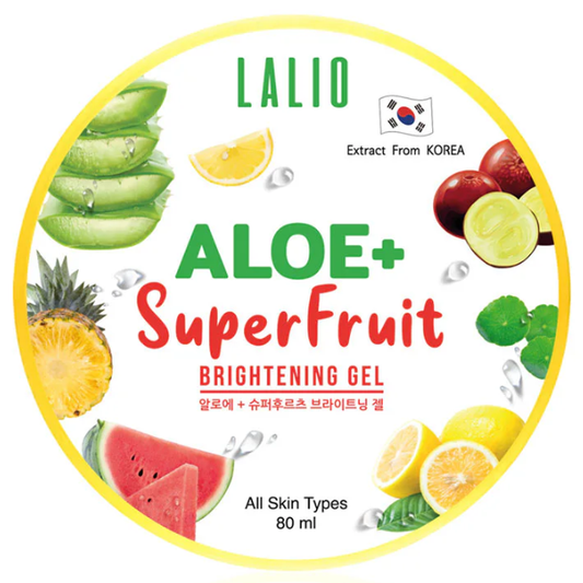Lalio Aloe Plus Superfruit Brightening Gel 80ml – Hydrating & Skin-Refining