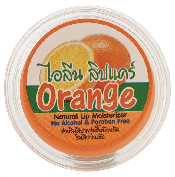 iLene Orange Natural Lip Balm & Moisturizer - 10g (Pack of 8)