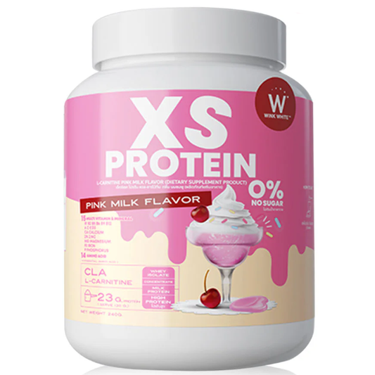 WinkWhite XS Protein Powder – Pink Milk Flavor, 240g