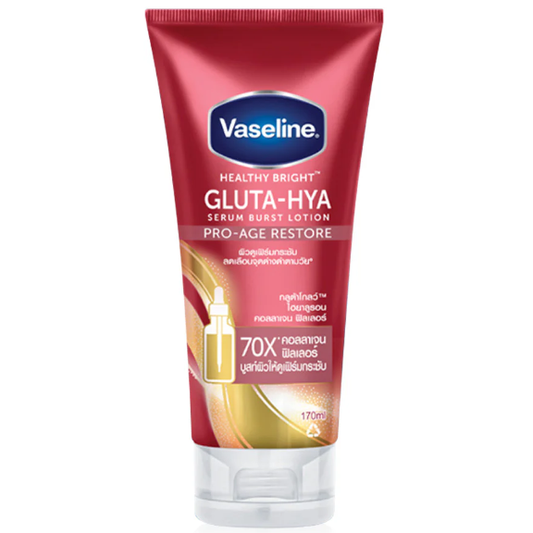 Vaseline Healthy Bright Gluta-Hya Serum Burst Lotion - Pro-Age Restore 170ml