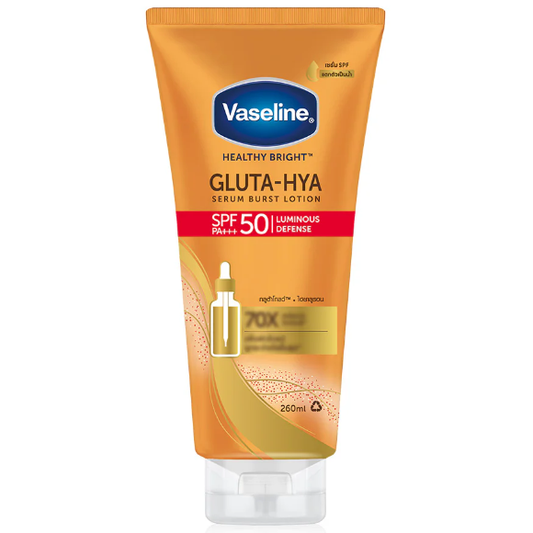 Vaseline Healthy Bright Gluta-Hya Serum Burst Sunscreen SPF50+ PA+++ 260ml