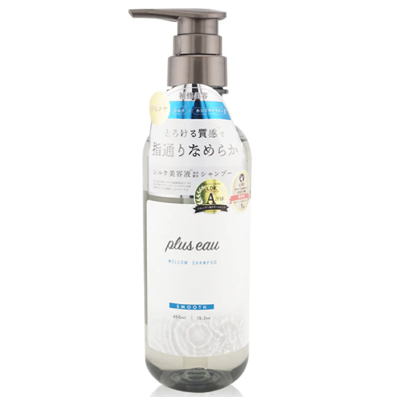 PLUS EAU Mellow Smooth Hair Shampoo 450ml - Nourishing & Frizz Control