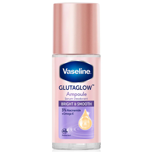 Vaseline GlutaGlow Roll-On Serum Deodorant – Brightening & Smoothing, 45ml