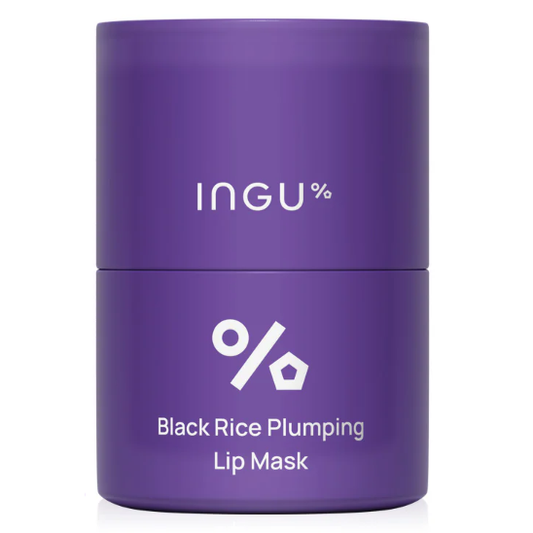 INGU Black Rice Plumping Lip Mask - 14g for Fuller, Hydrated Lips