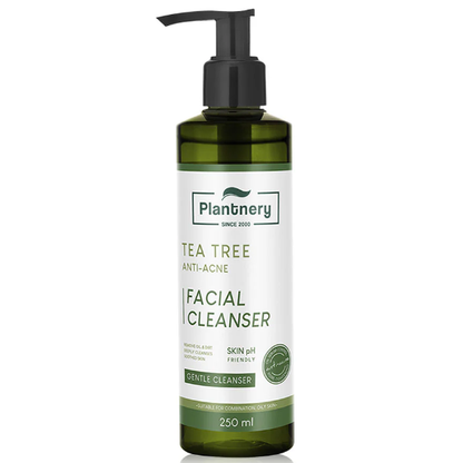 Plantnery Tea Tree Facial Cleanser 250ml - Deep Cleansing & Refreshing
