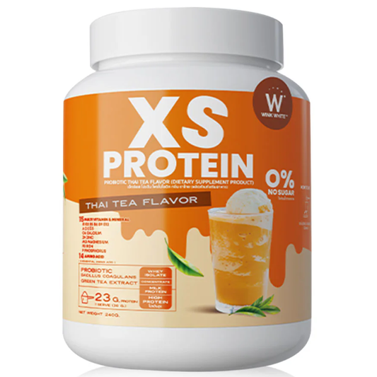 WinkWhite XS Protein Thai Tea Flavor 240g – Delicious & Nutrient-Packed