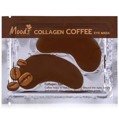 Moods Skin Care - Collagen Coffee Eye Mask 6g. (Pack of 6 pairs)