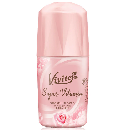 Vivite Super Vitamin Whitening Roll-On 20ml - Pack of 2 for Bright, Fresh Underarms