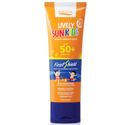 P.O.CARE Lively Sunkids SPF50+ PA+++ 85ml - Gentle Sun Protection for Kids