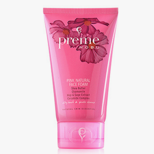 Preme Nobu Pink Natural Face Foam - Gentle Cleansing for All Skin Types