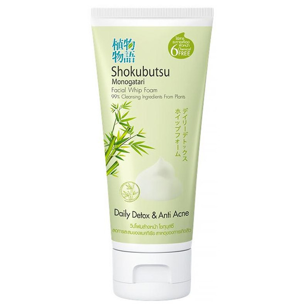 Shokubutsu Monogatari Facial Whip Foam – Daily Detox & Anti-Acne, 100g