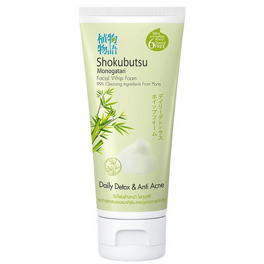 Shokubutsu Monogatari Facial Whip Foam – Daily Detox & Anti-Acne, 100g
