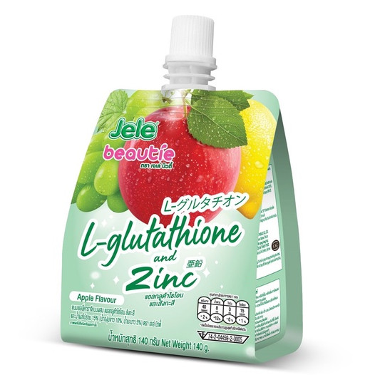 Jele Beautie Apple Jelly with L-Glutathione – 140g (Pack of 3)