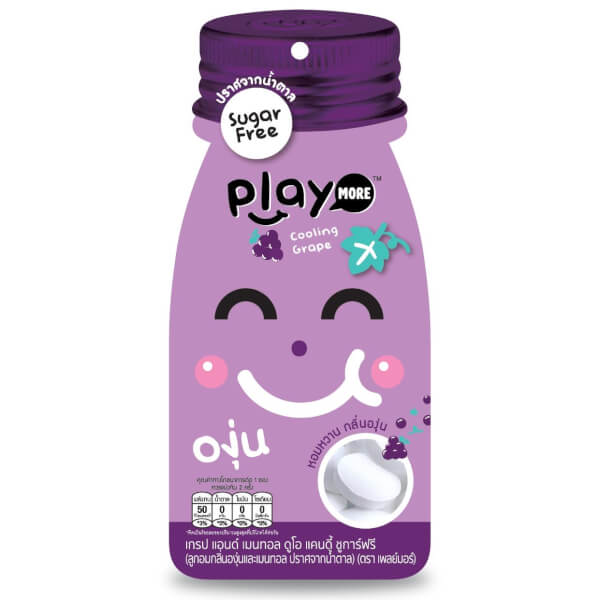 Playmore Grape Menthol Candy Sachets - 12g (Pack of 12)