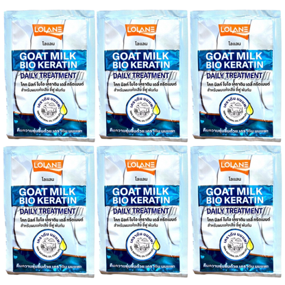 Lolane Goat Milk Bio Keratin Daily Hair Treatment – 30ml (Pack of 6)