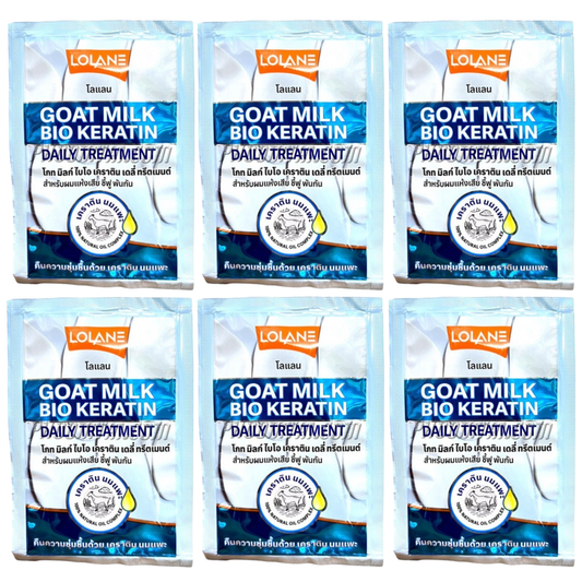 Lolane Goat Milk Bio Keratin Daily Hair Treatment – 30ml (Pack of 6)