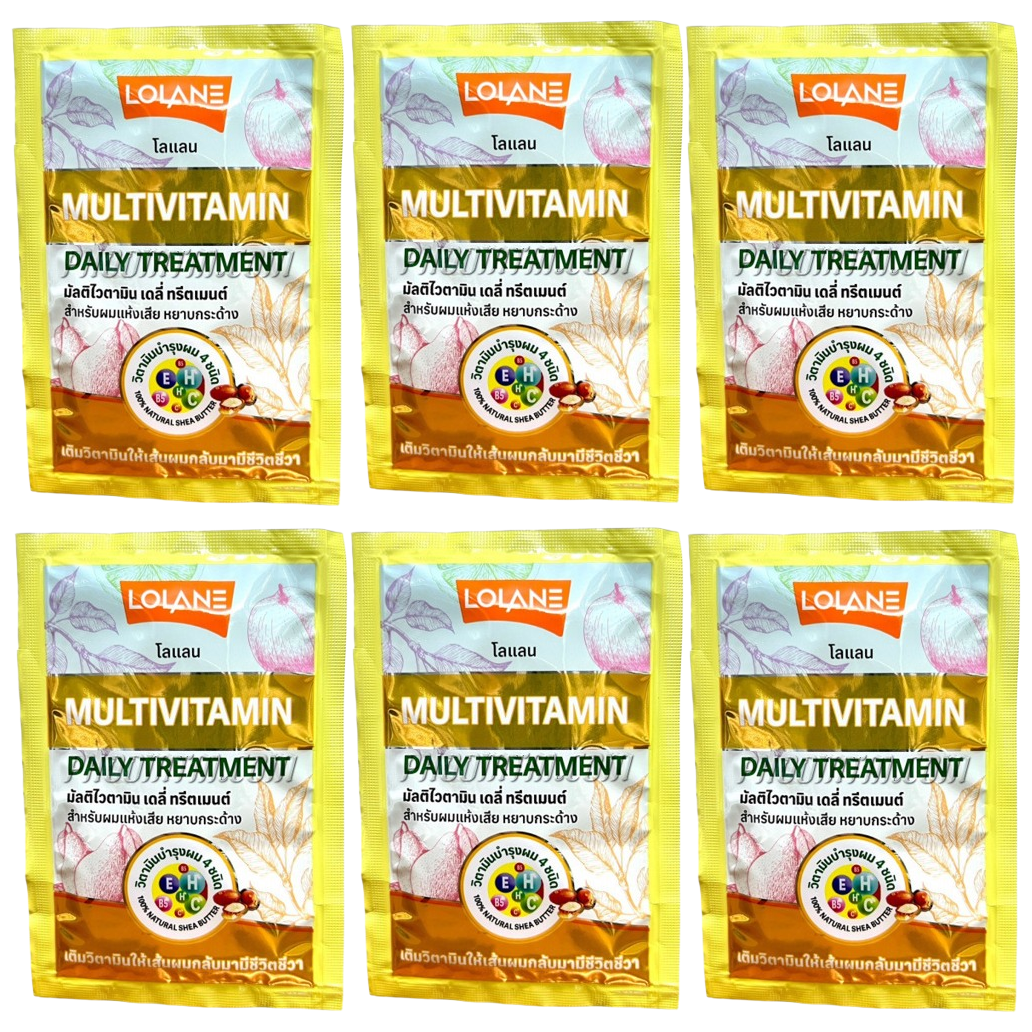 Lolane Multivitamin Daily Hair Treatment 30ml – Pack of 6