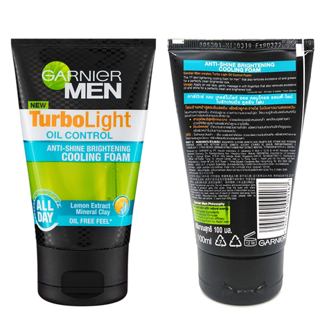 Garnier Men Turbo Light Oil-Control Cooling Foam 100ml