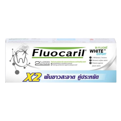 Fluocaril Bi-Fluore White Expert Whitening Toothpaste 160g (Pack of 2)