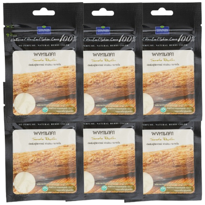 Supaporn Thanaka Powder 20g - Pack of 6 | Natural Thai Herbal Skincare