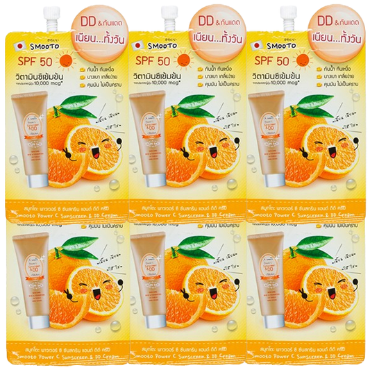 Smooto Power C Sunscreen DD Cream 8g - Pack of 6