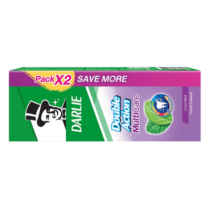 Darlie Double Action Multicare Toothpaste 140g - Pack of 2