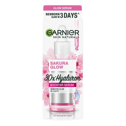 Garnier Sakura Glow 30x Hyaluron Booster Serum 15ml – Brightening & Hydrating