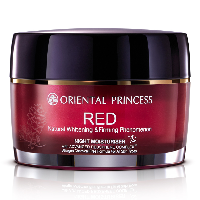 Oriental Princess RED Night Moisturizer - Natural Whitening & Firming, 50g