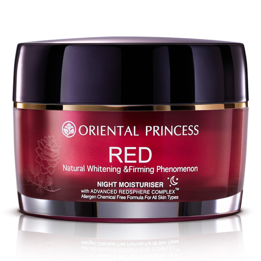 Oriental Princess RED Night Moisturizer - Natural Whitening & Firming, 50g