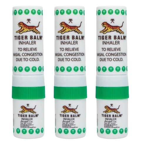 Thai Herbal Inhaler Set - 5 Types, 3 Pieces Each for Respiratory Relief