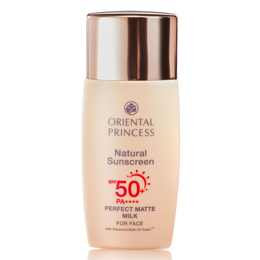 Oriental Princess Natural Sunscreen - Matte Milk SPF 50+ PA++++ for Face, 50ml