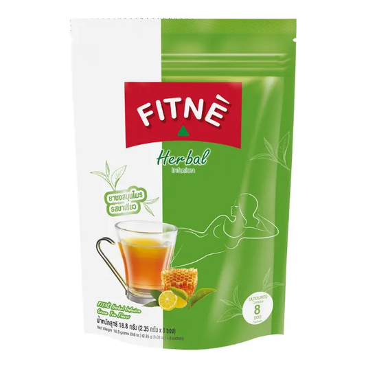 Fitne Herbal Green Tea Infusion - 8 Packs of 2.35g Tea Bags