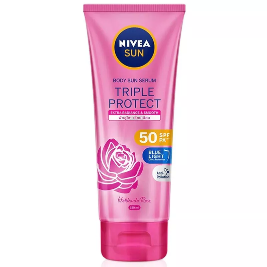 Nivea Body Sun Serum SPF50 - Radiance & Smoothness with Hokkaido Rose (180ml)