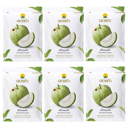 Doi Kham Dried Guava 40g - Pack of 6 | Nutritious Thai Fruit Snack