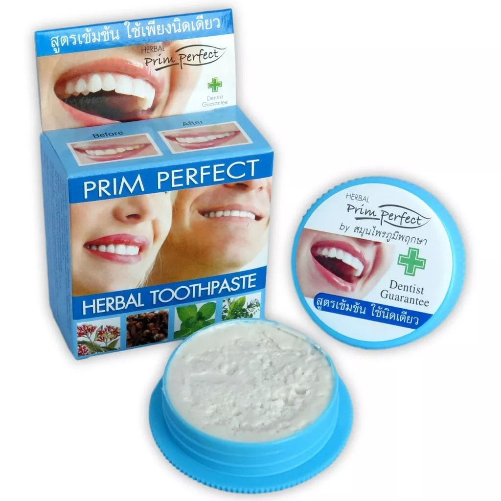 Poompuksa Prim Perfect Herbal Toothpaste - Pack of 3 | Made in Thailand