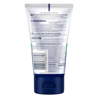 Nivea Men Bright Oil 8H Clear Foam - Air Cool 100g