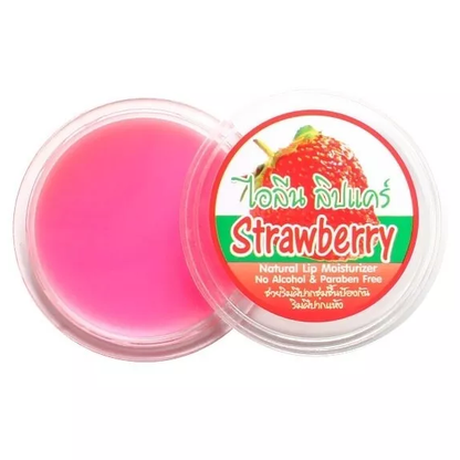 iLene Strawberry Natural Lip Care Balm | 10g Moisturizer – Pack of 8