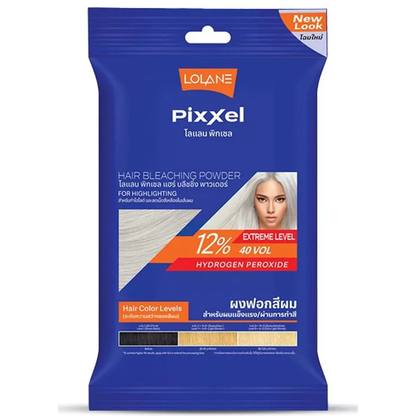 Lolane Pixxel Hair Bleaching Powder with Oxymilk 12% (Pack of 3)
