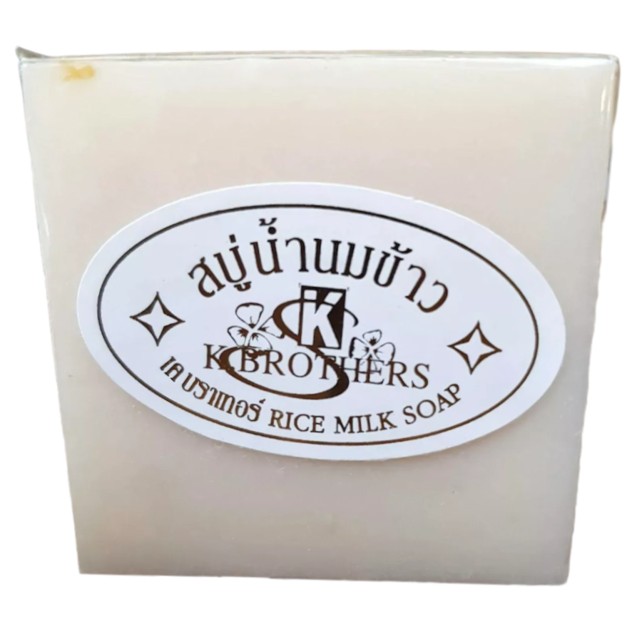 K. Brothers Rice Milk Soap – Gentle Facial Cleanser for Soft, Radiant Skin – Pack of 3