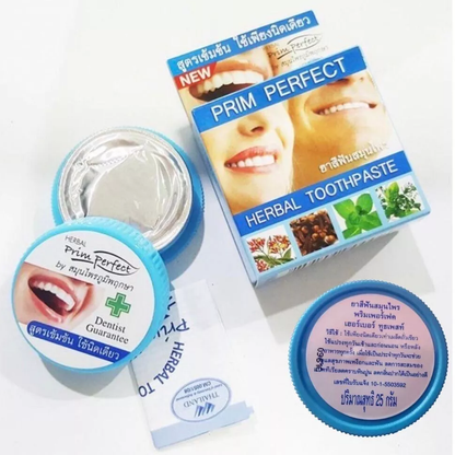Poompuksa Prim Perfect Herbal Toothpaste - Pack of 3 | Made in Thailand