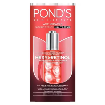 Pond's Age Miracle Ultimate Night Serum with Hexyl-Retinol, 30g