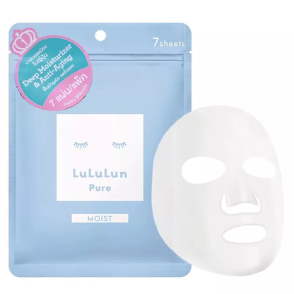 Lululun Pore-Refining Anti-Aging Face Mask | 3 Packs of 7 Sheets - Made in Japan