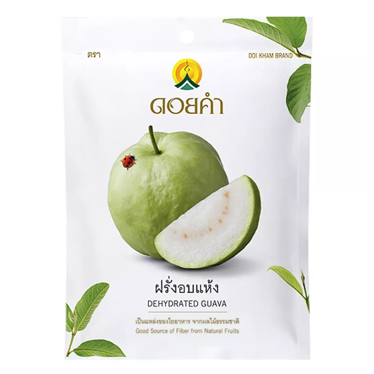 Doi Kham Dried Guava 40g - Pack of 6 | Nutritious Thai Fruit Snack
