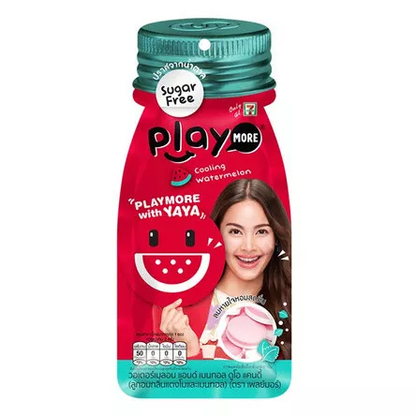 Playmore Watermelon & Menthol Flavored Candy Sachets - 12g, Pack of 12