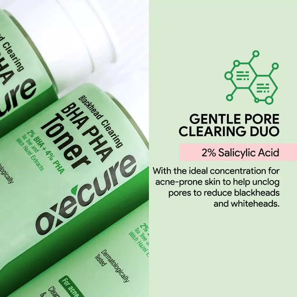 Oxe Cure Blackhead Clearing BHA & PHA Toner 150ml - Gentle pore cleanser for acne-prone skin