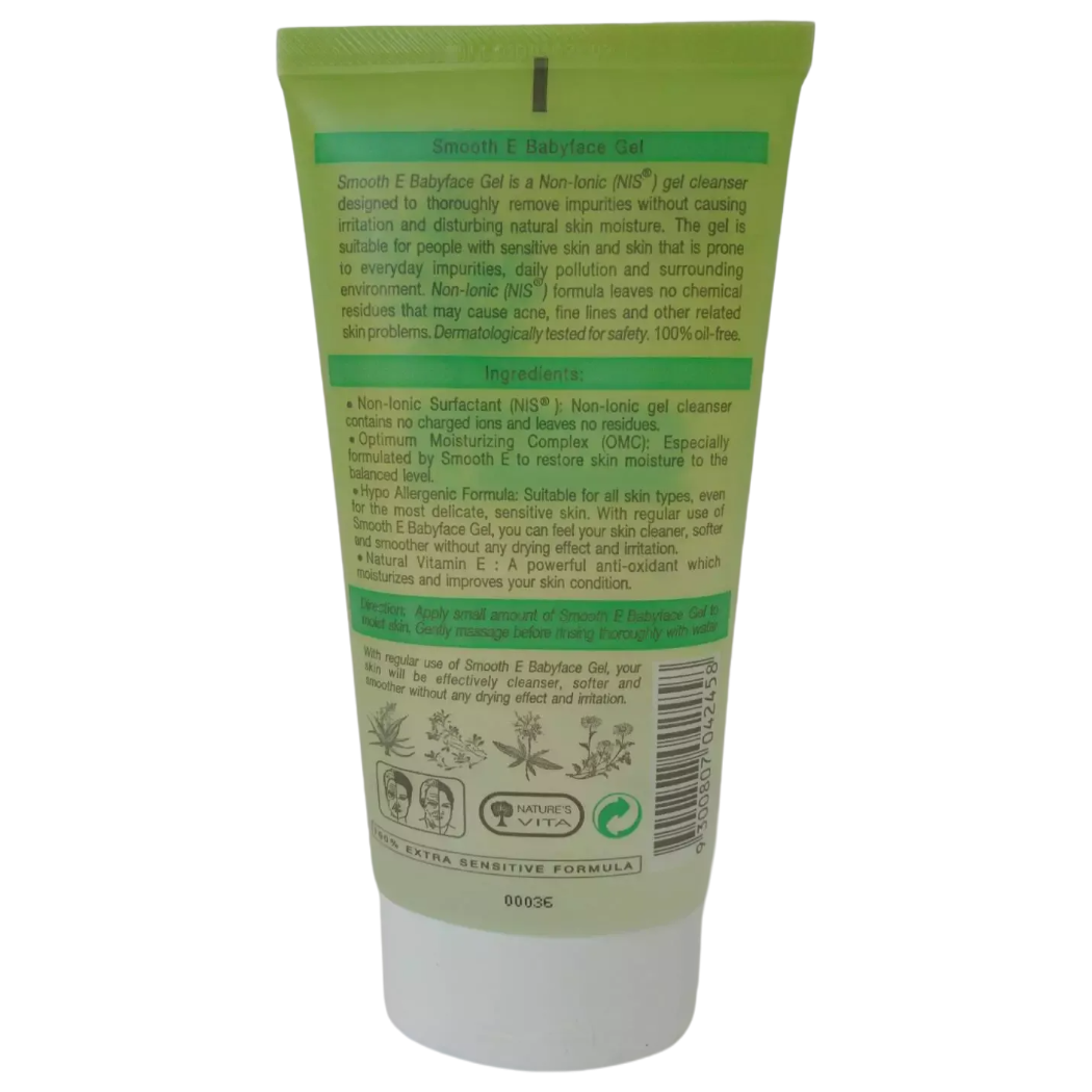 Smooth E Baby Face Gel – Gentle Cleansing for Sensitive Skin 165ml