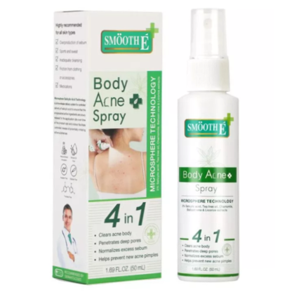 Smooth E Body Acne Spray 50ml – Effective Back & Body Acne Solution